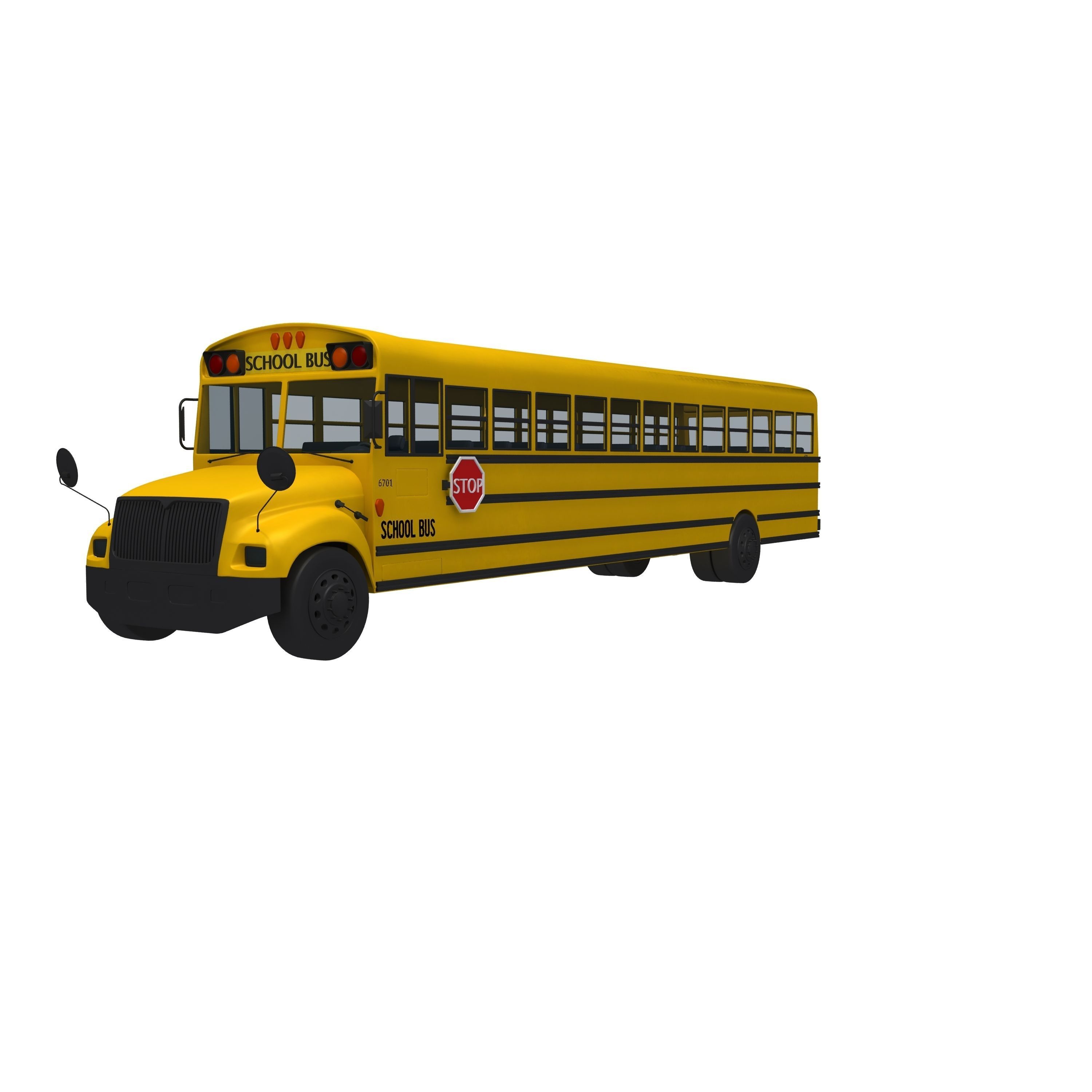 School Bus 3D model_6