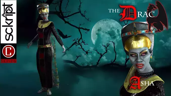 Vampire Asha Drac 3D model