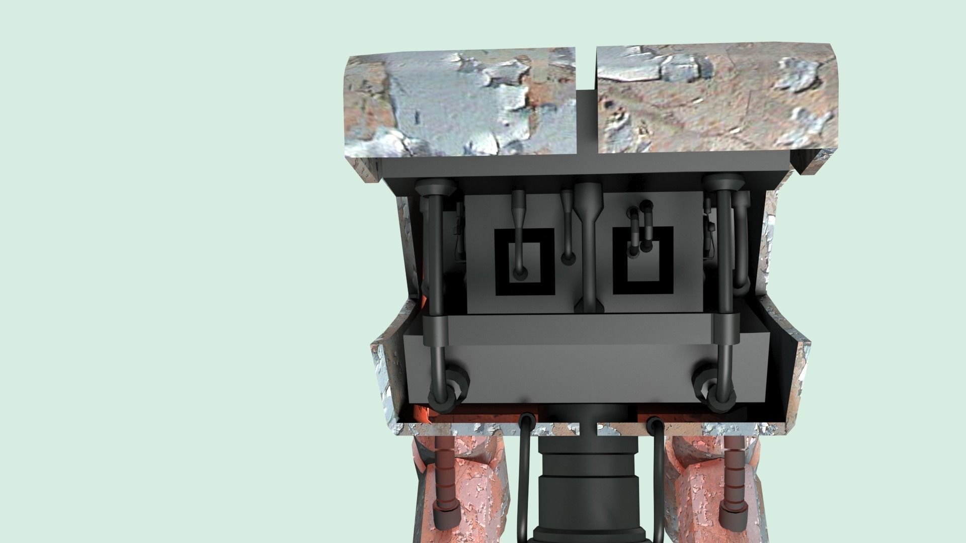 Robot star wars weapon 3D model_8