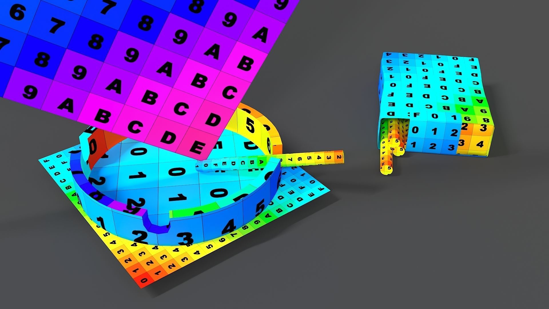 Lucky Strike cigarette pack with ashtray 3D model_11