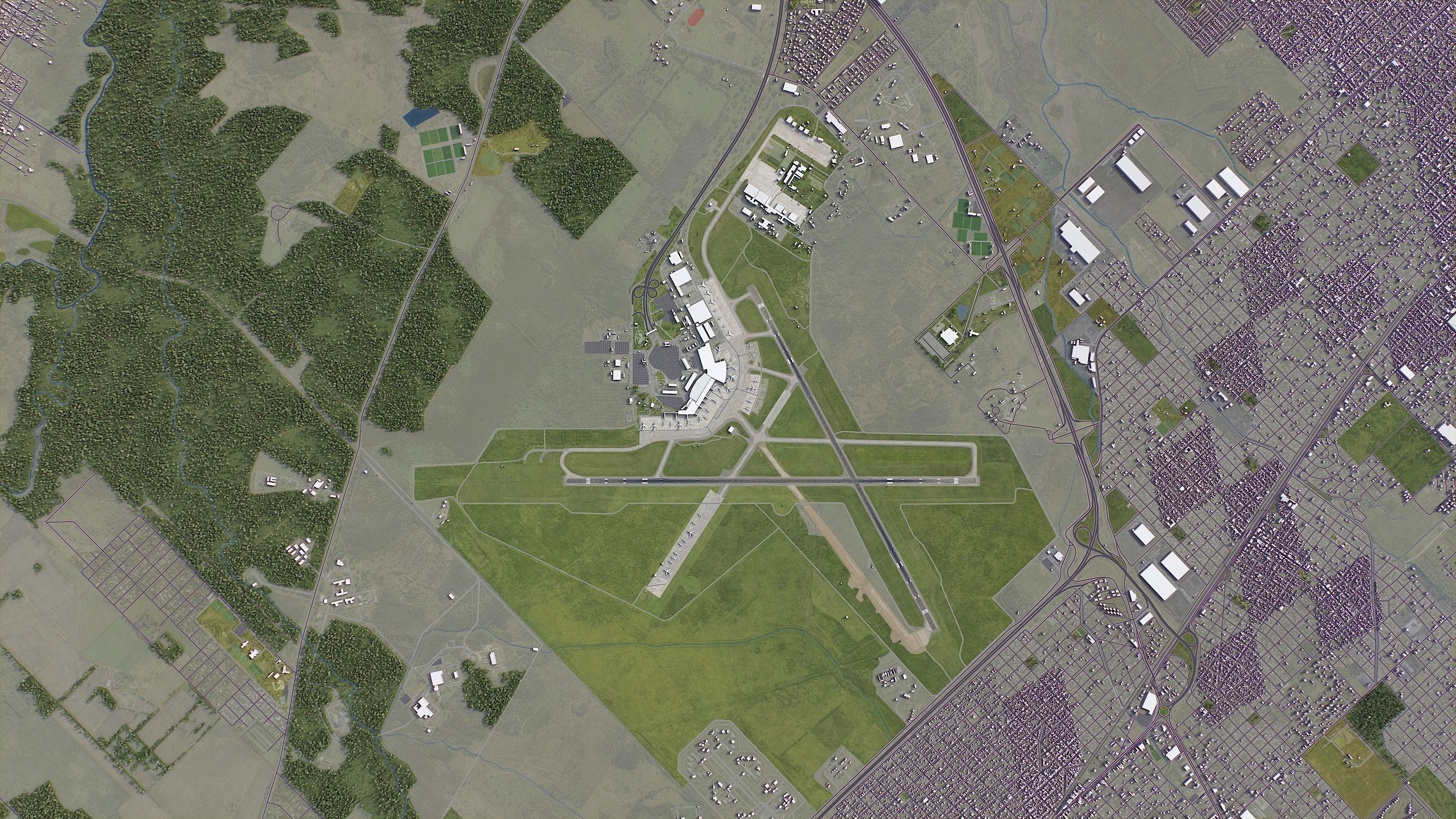 Buenos Aires Airport Low-poly 3D model_10