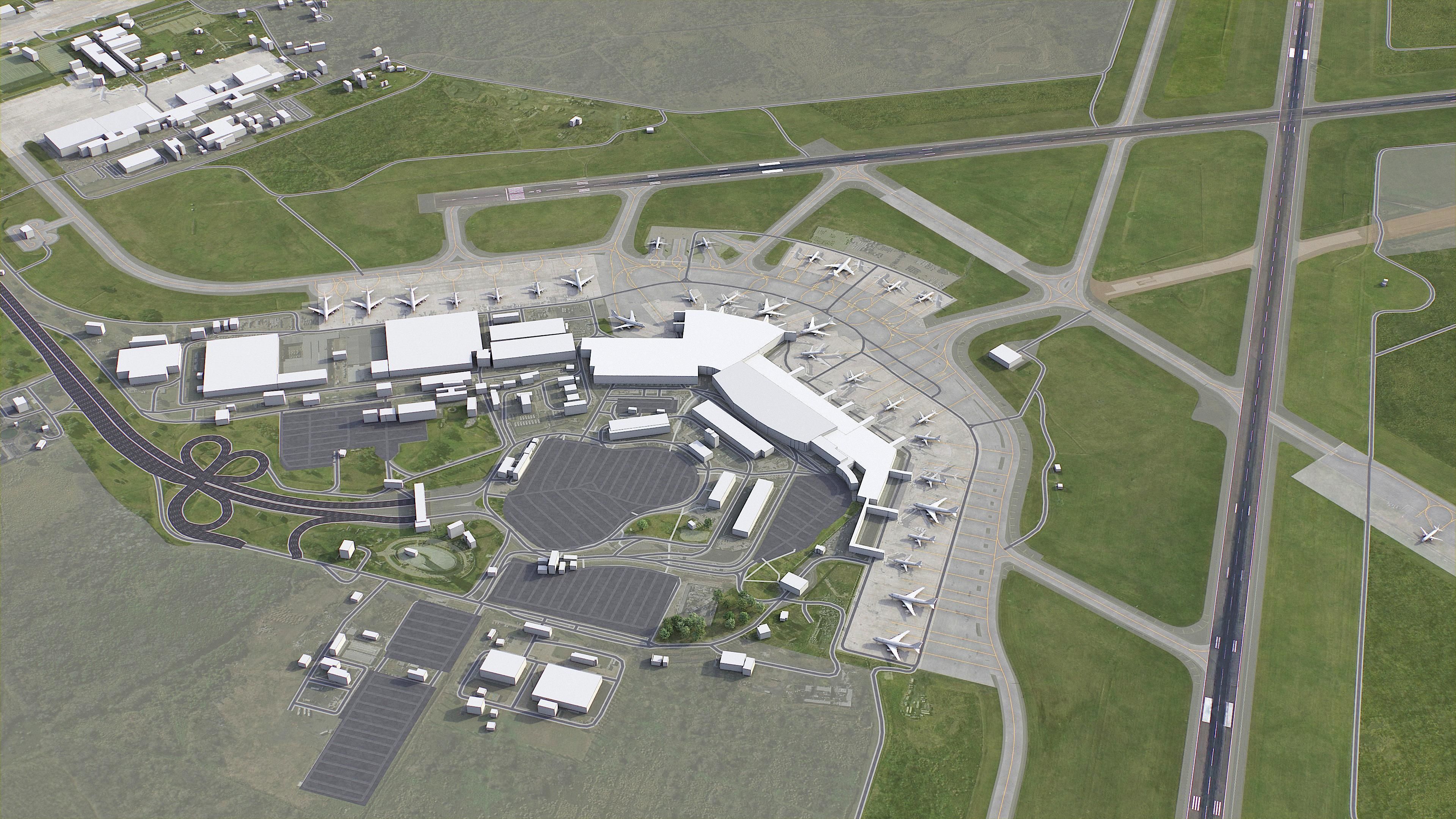 Buenos Aires Airport Low-poly 3D model_6