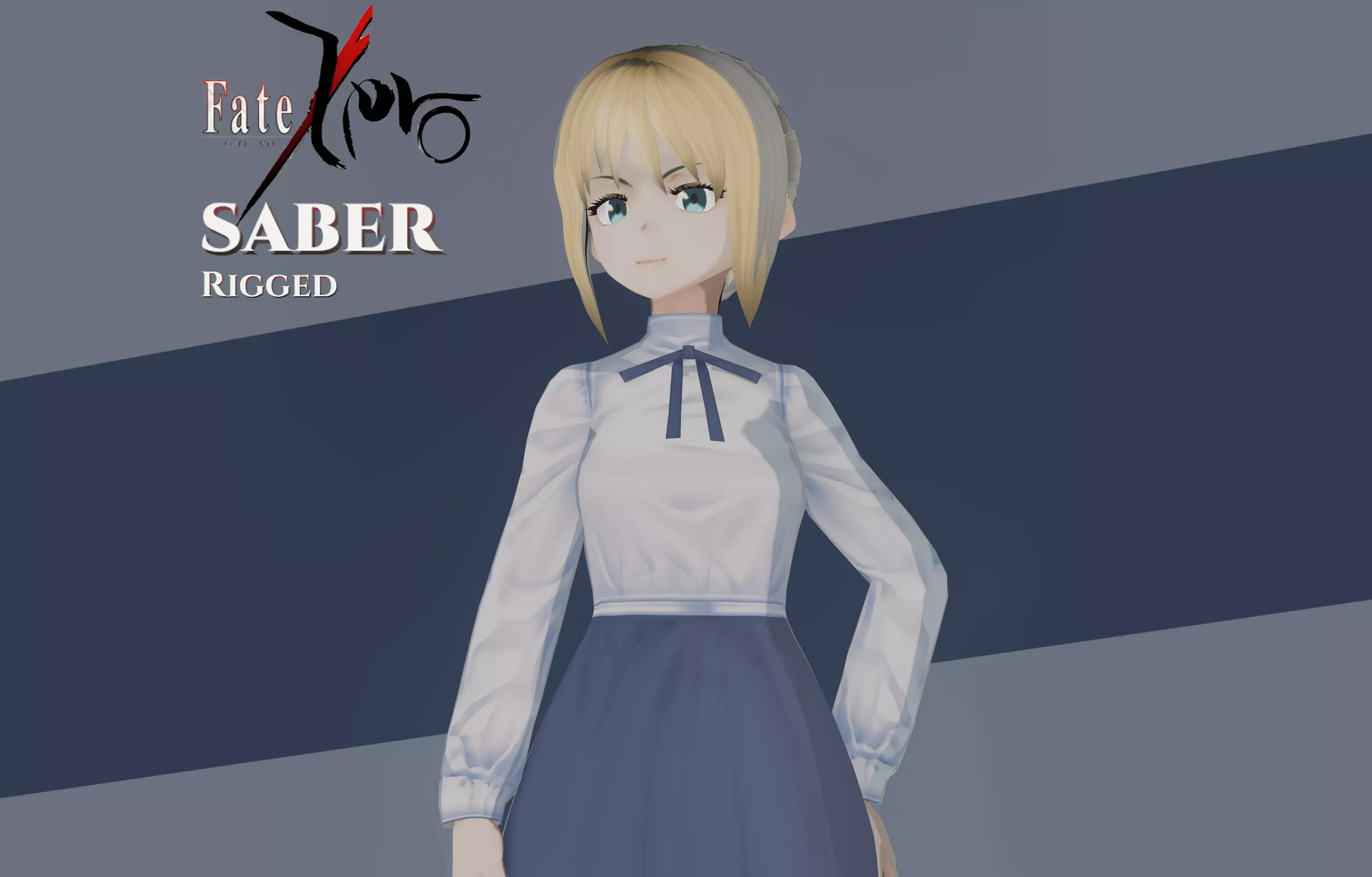 Saber - Fate 3D model_0