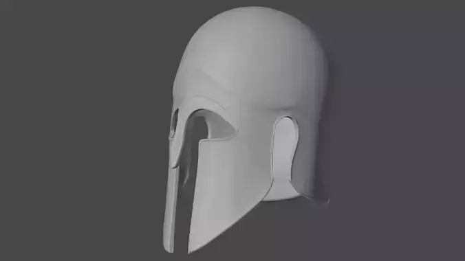 Greek helmet for 3d printing 