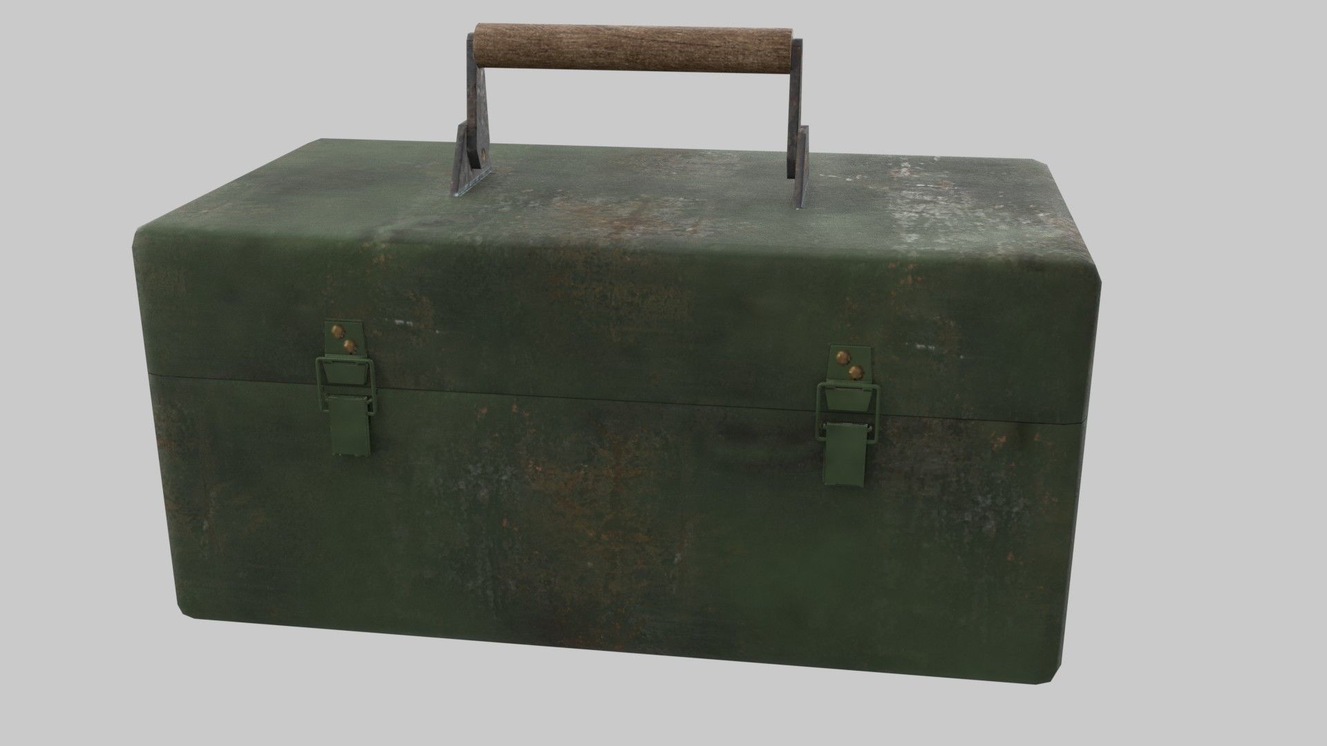 Metal Tool Box Low-poly 3D model_3