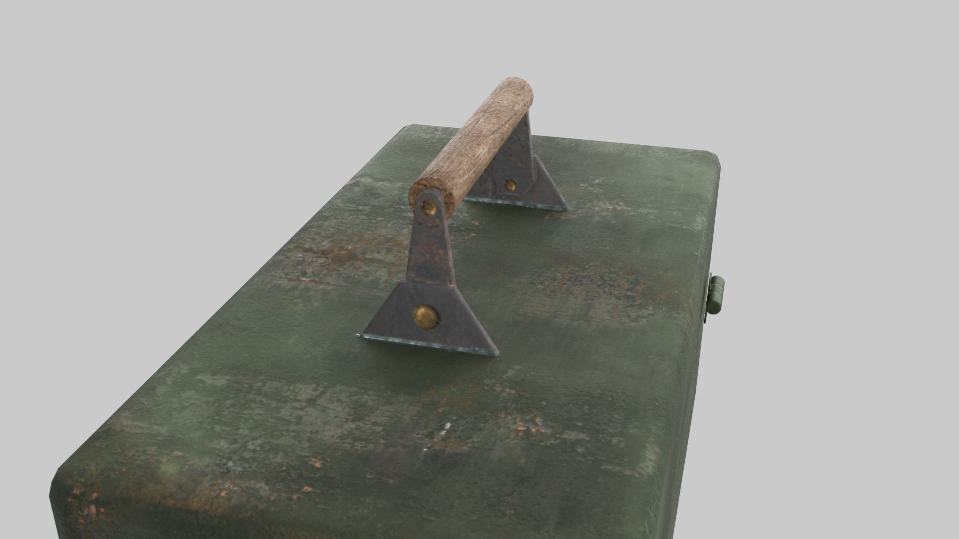 Metal Tool Box Low-poly 3D model_2