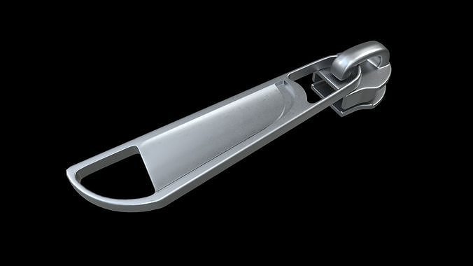 Zipper Puller with Slider 006 Low-poly 3D model