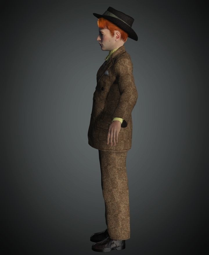 WWII The British Agent 3D model_5