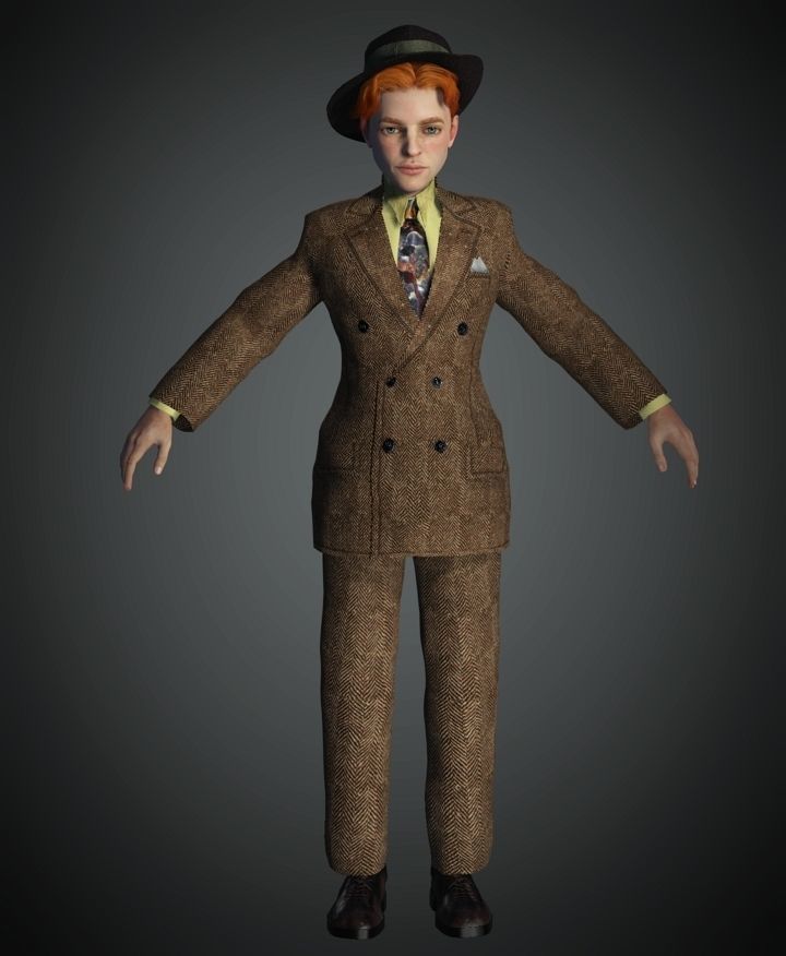 WWII The British Agent 3D model_4