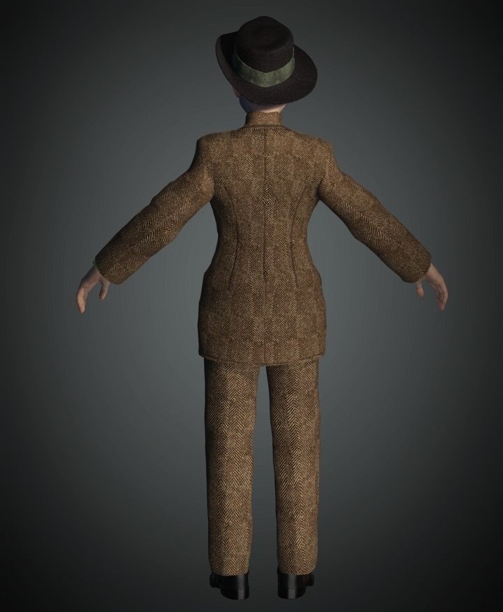WWII The British Agent 3D model_6