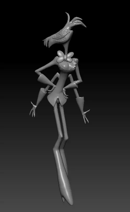 Angel Dust Hazbin Hotel 3D print model