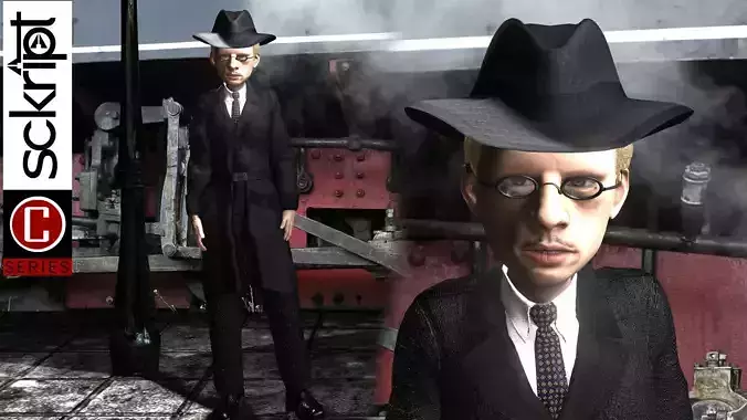 WWII Gestapo Agent 3D model