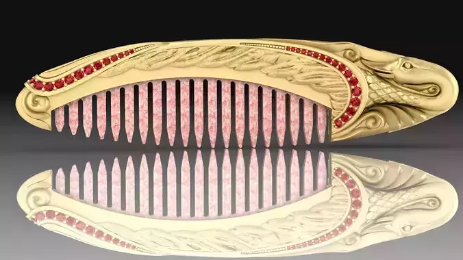 Exclusive Combs with a Swans 3D print model