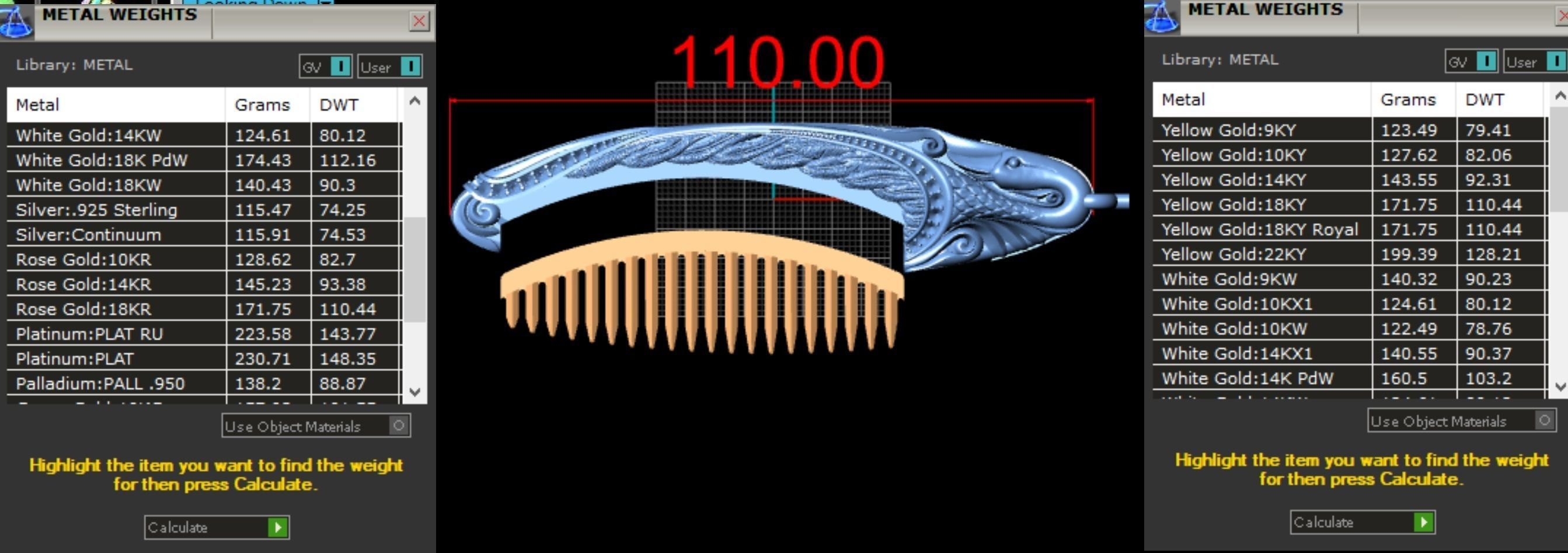 Exclusive Combs with a Swans 3D print model_7