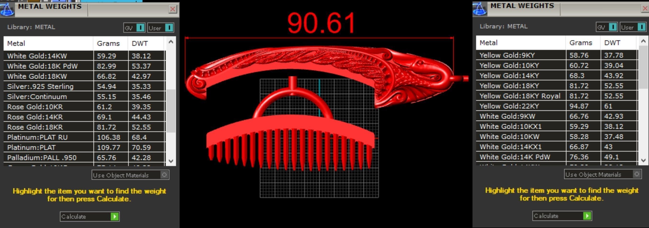 Exclusive Combs with a Swans 3D print model_5