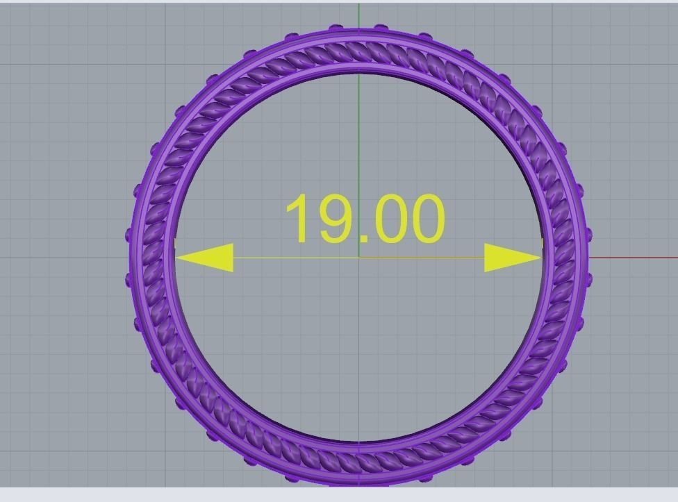 P RINGS N9 3D print model_4