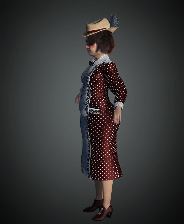 WWII The Mayor Wife 3D model_5