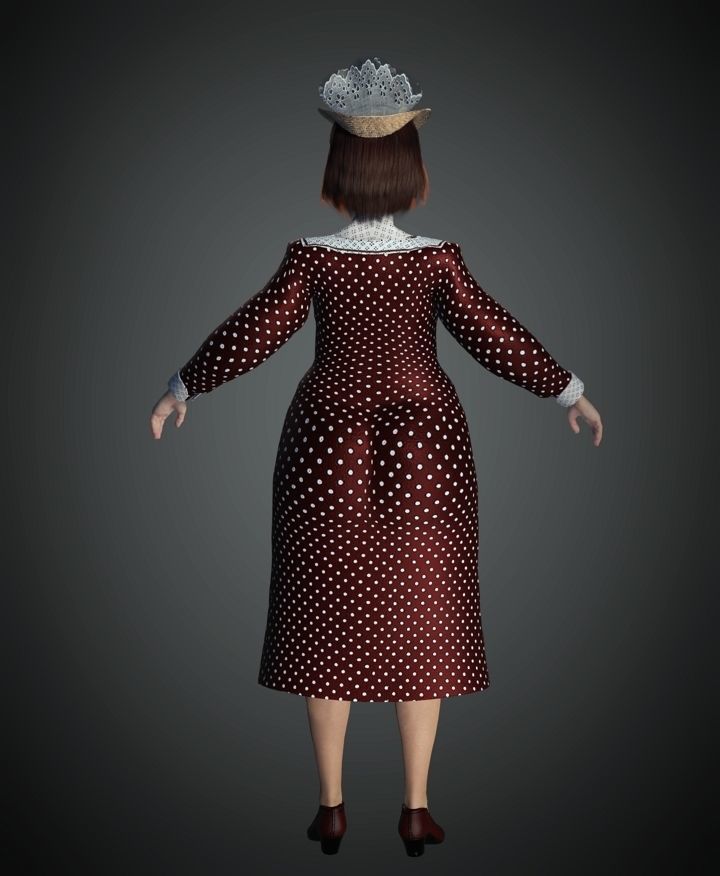 WWII The Mayor Wife 3D model_6