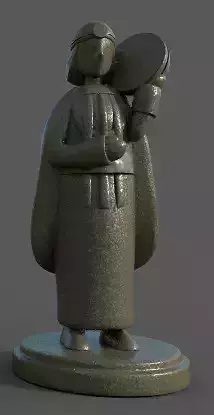 Machi  Indigena Chilena Mapuche 3D print model