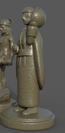 Machi  Indigena Chilena Mapuche 3D print model_1