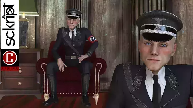 WWII Nazi Commander 3D model