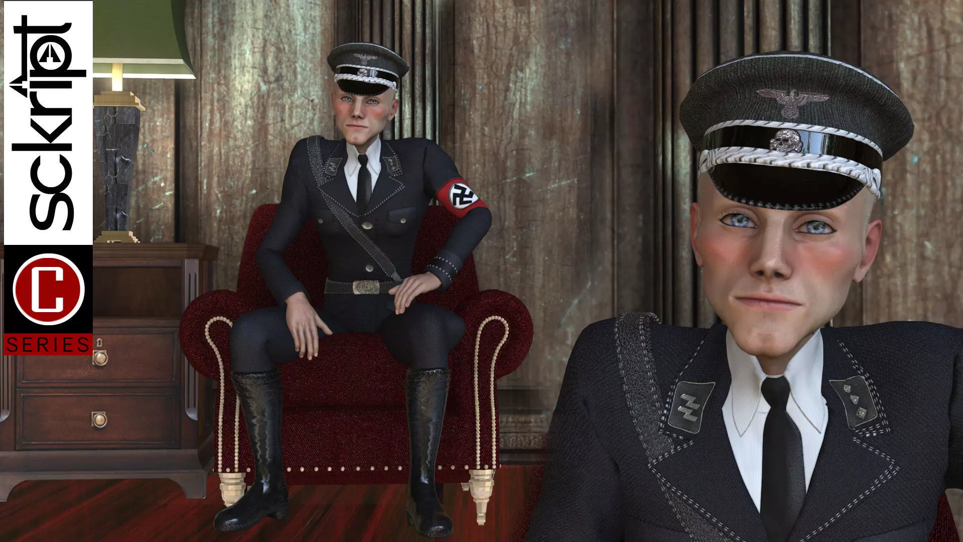 WWII Nazi Commander 3D model_0