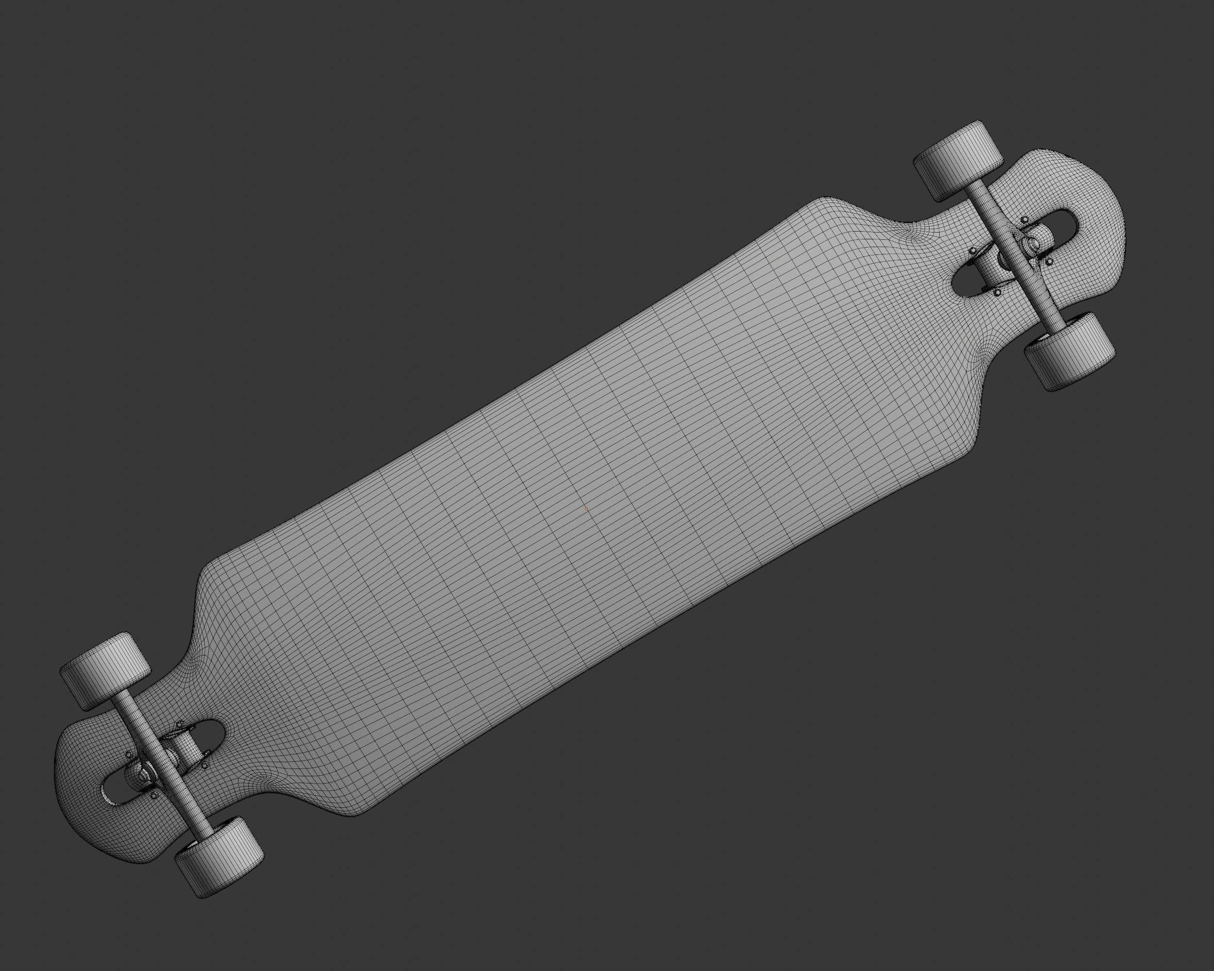 Longboard freeride 3D model_12