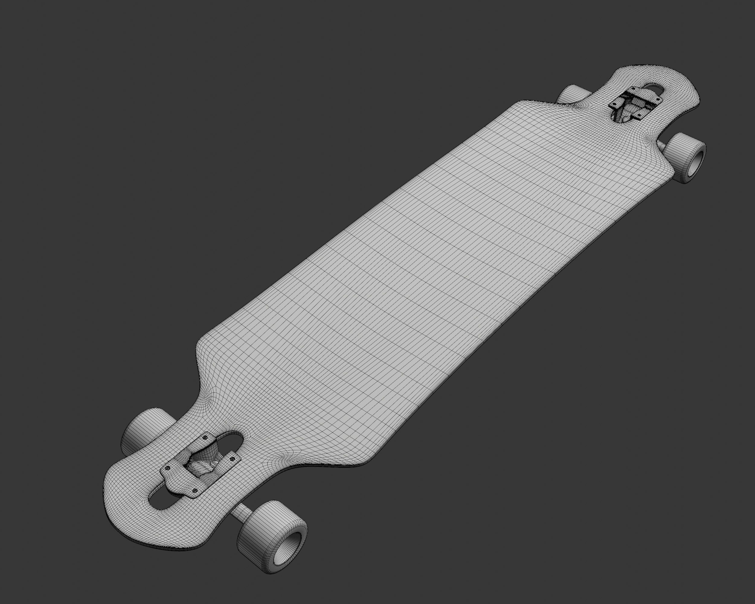 Longboard freeride 3D model_16