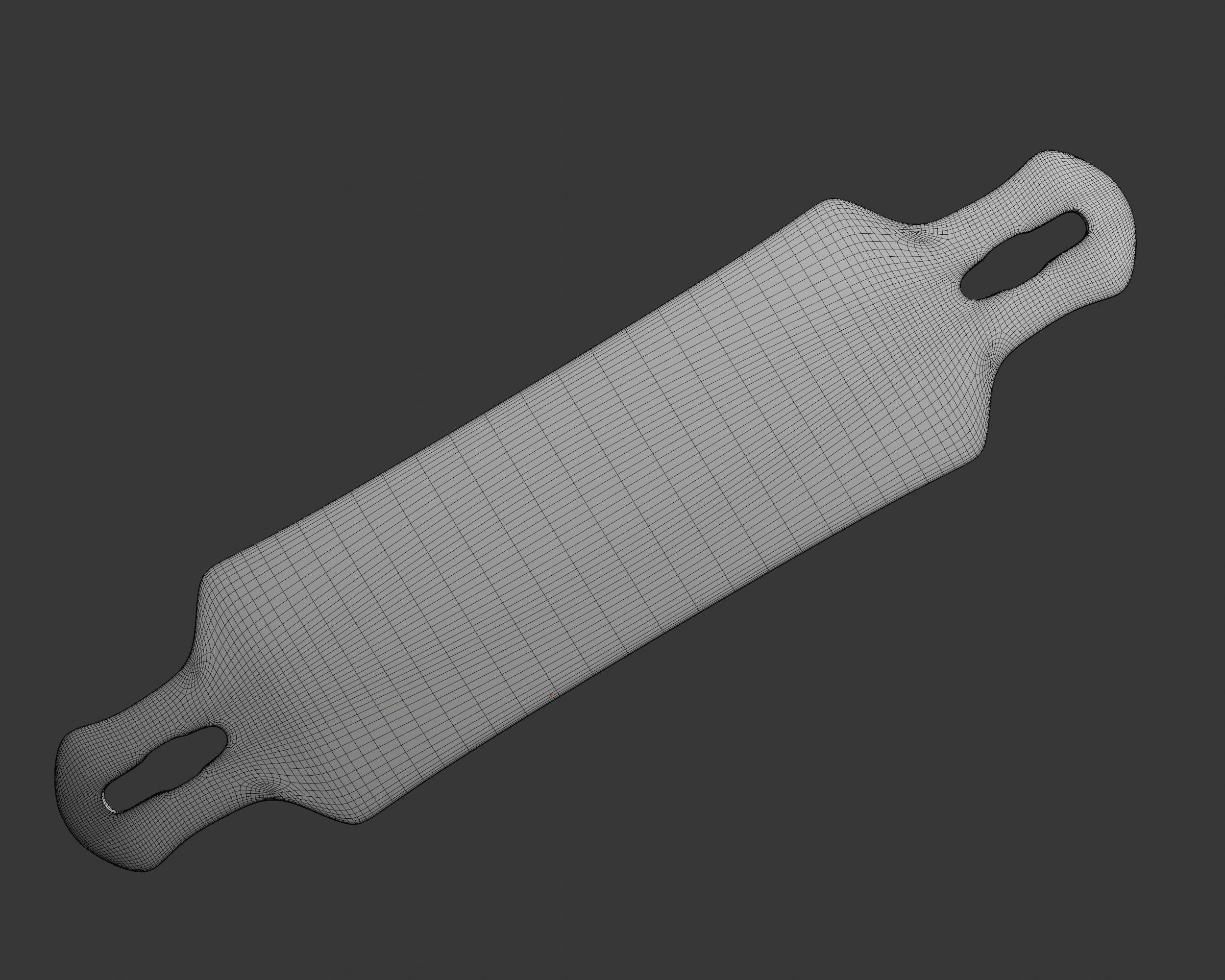 Longboard freeride 3D model_13