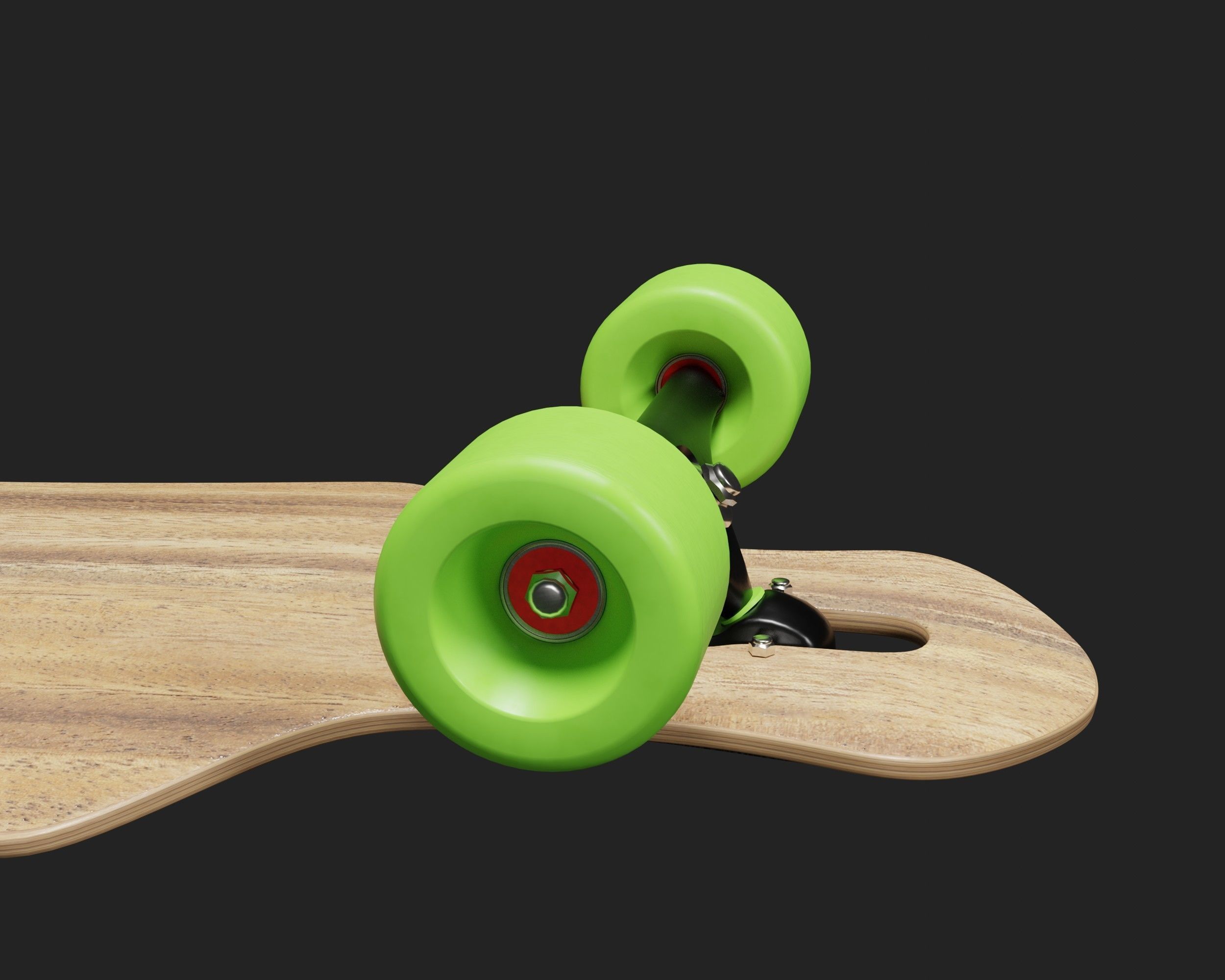 Longboard freeride 3D model_6