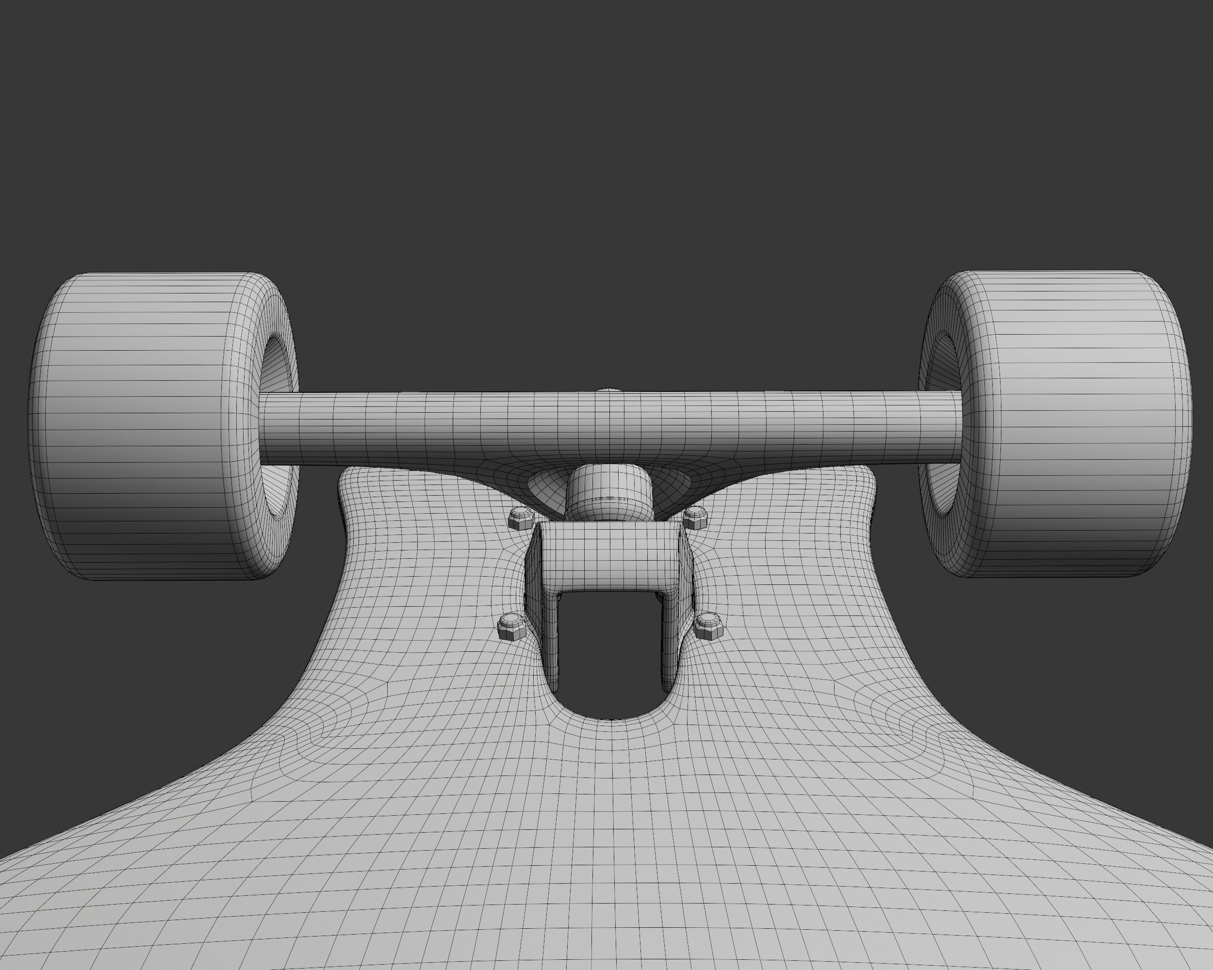 Longboard freeride 3D model_8