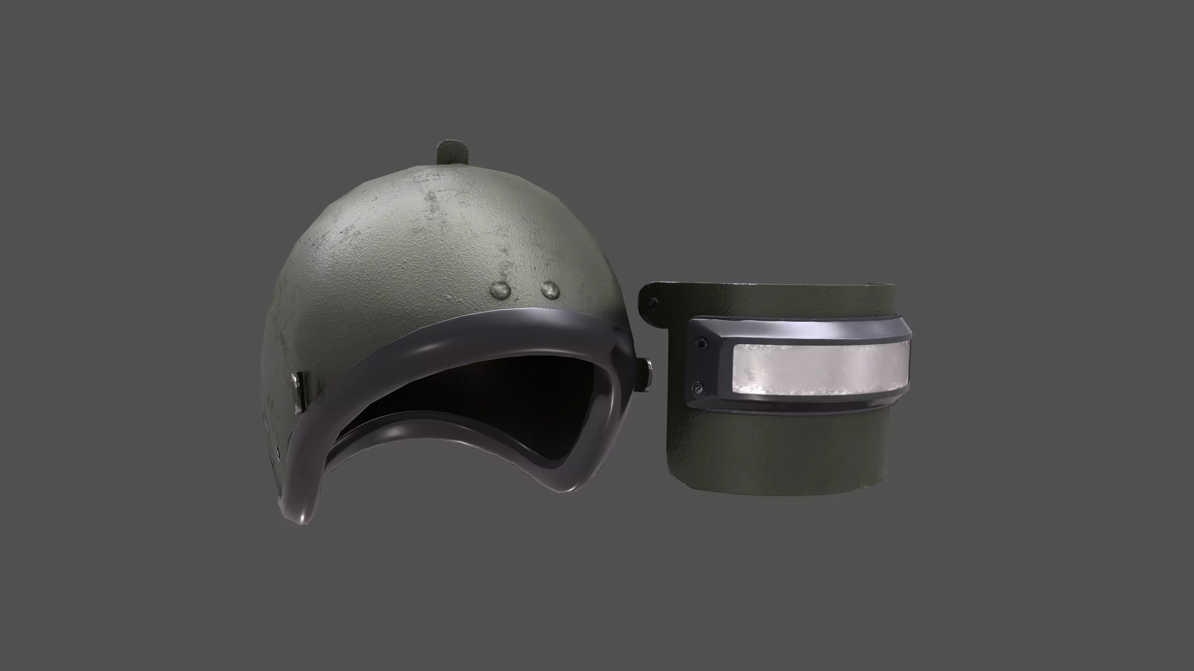 Altyn K6-3 Helmet Low-poly game ready Low-poly 3D model_0