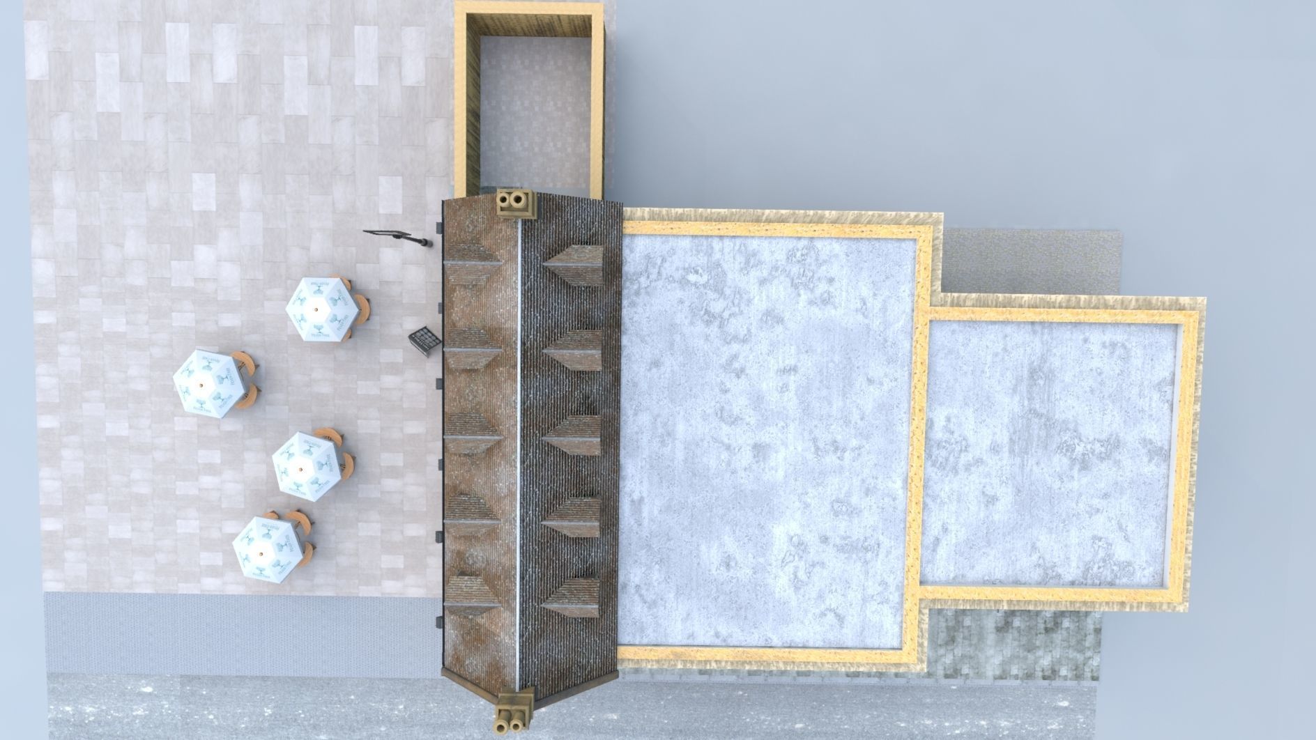 An English Country Pub Inn Hotel 3D model_11