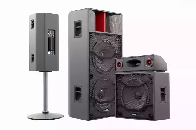 Speaker Sound 01 - Blender 3d 3D model