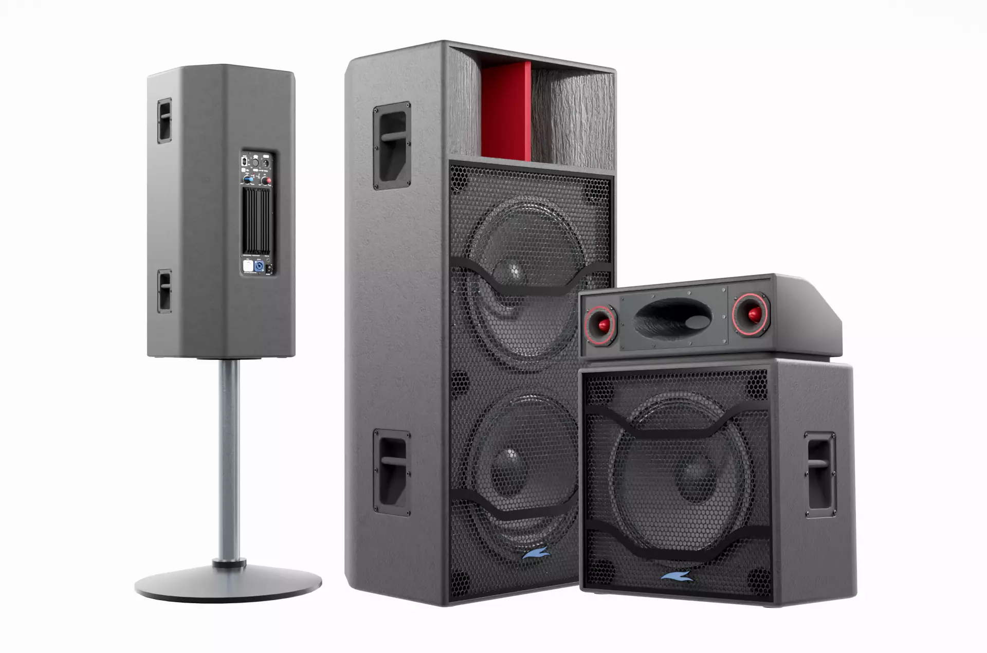 Speaker Sound 01 - Blender 3d 3D model_0