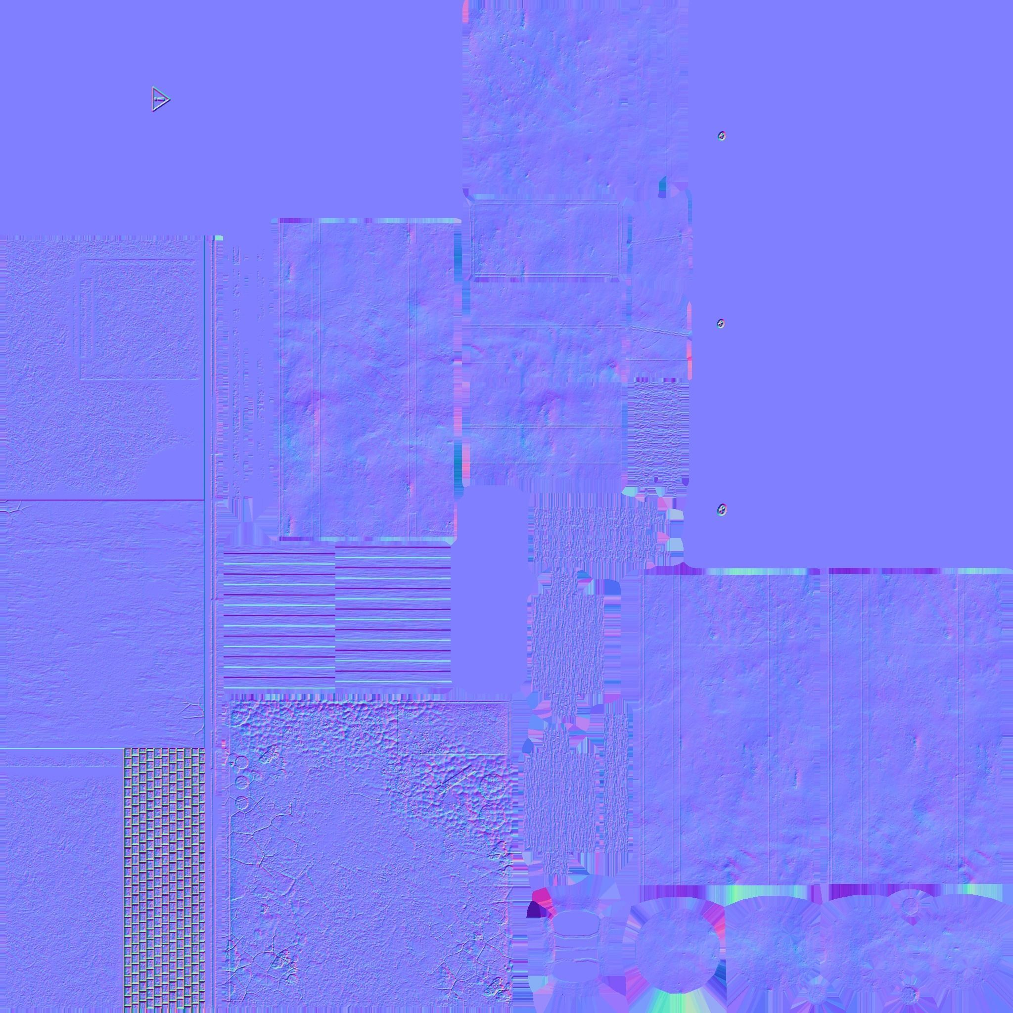 Back Alley Backdrop - Neon Cyberpunk Scenery - Full Perm Low-poly 3D model_23