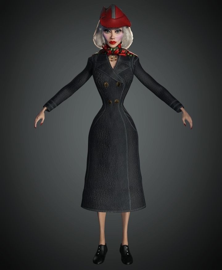 WWII Nazi Spy 2 3D model_4