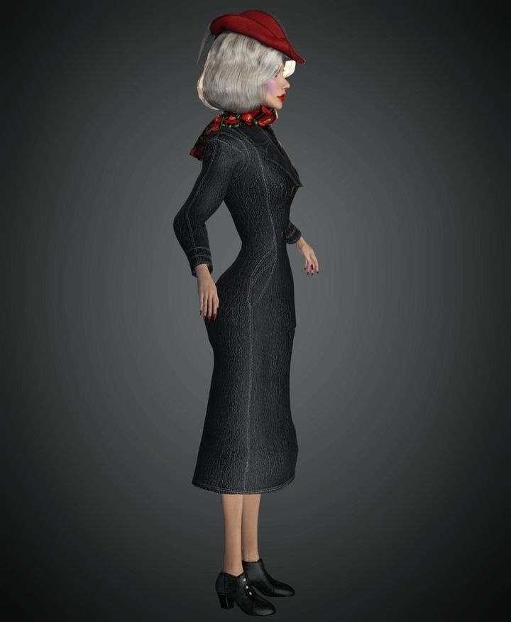 WWII Nazi Spy 2 3D model_5