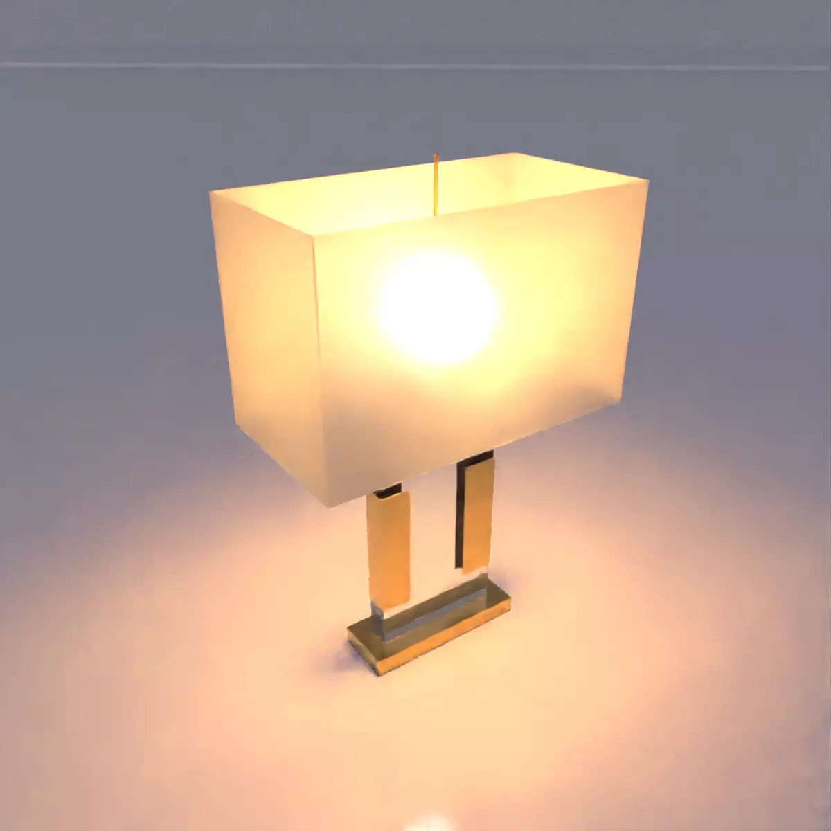 Glass Desk Lamp  Free 3D model_0