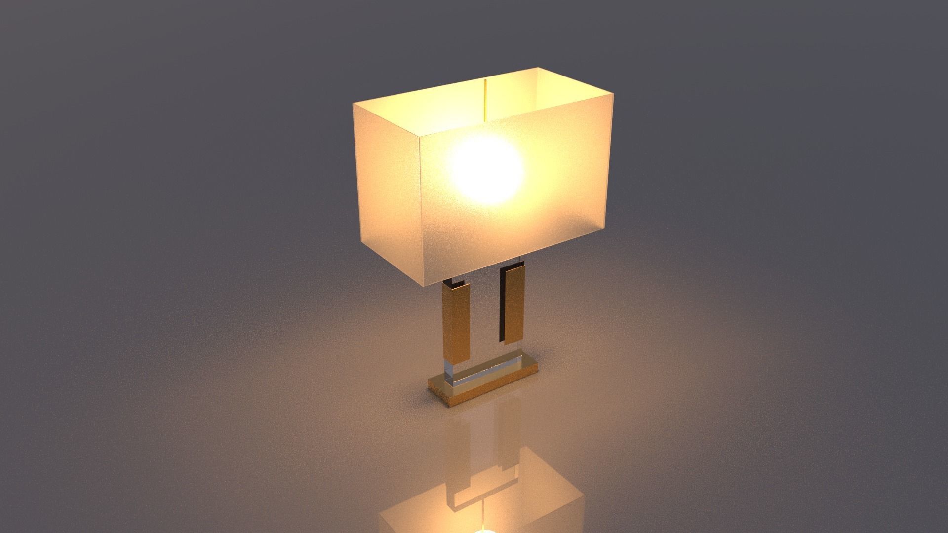 Glass Desk Lamp  Free 3D model_6
