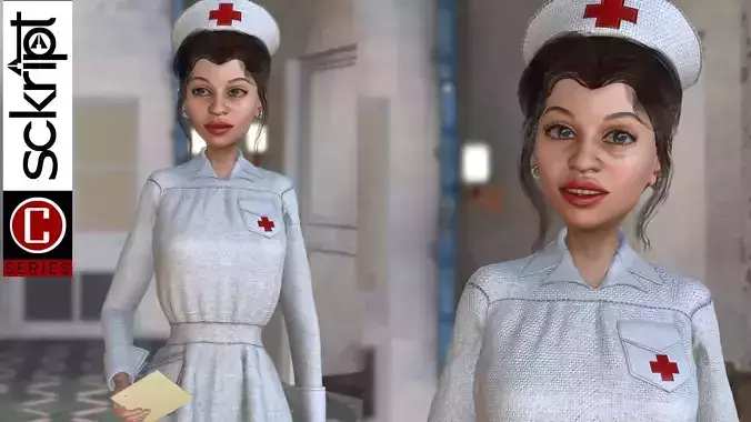 WWII Nurse 3D model