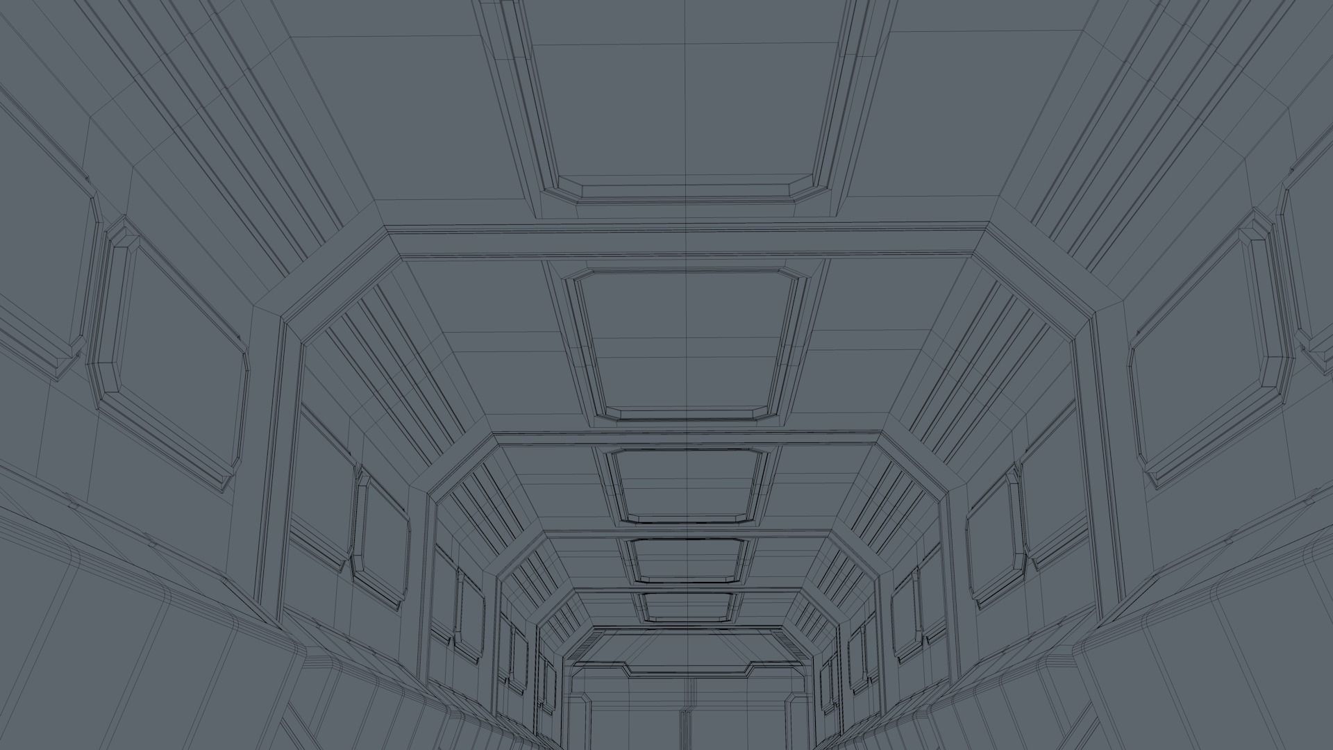 Sci Fi Corridor 3D model_18