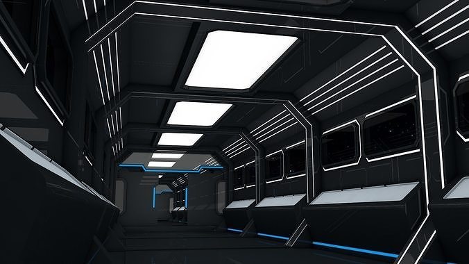Sci Fi Corridor 3D model