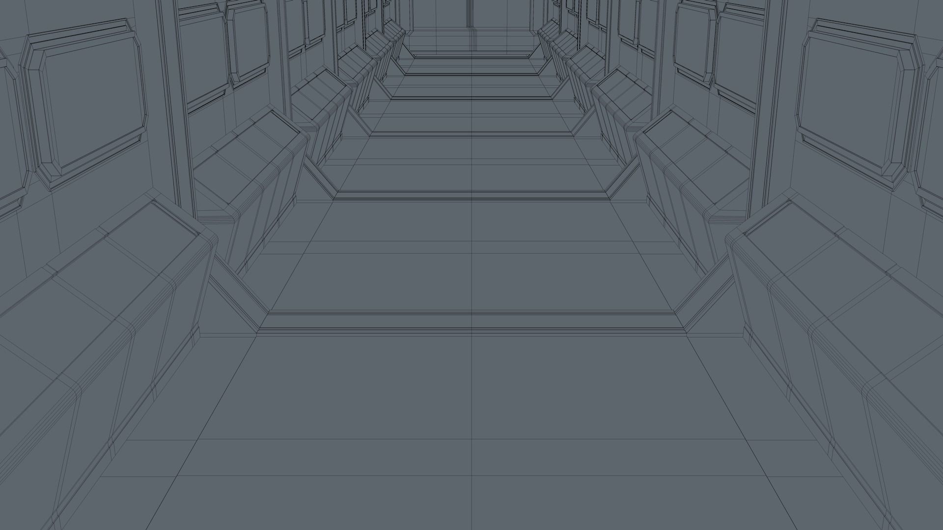 Sci Fi Corridor 3D model_19