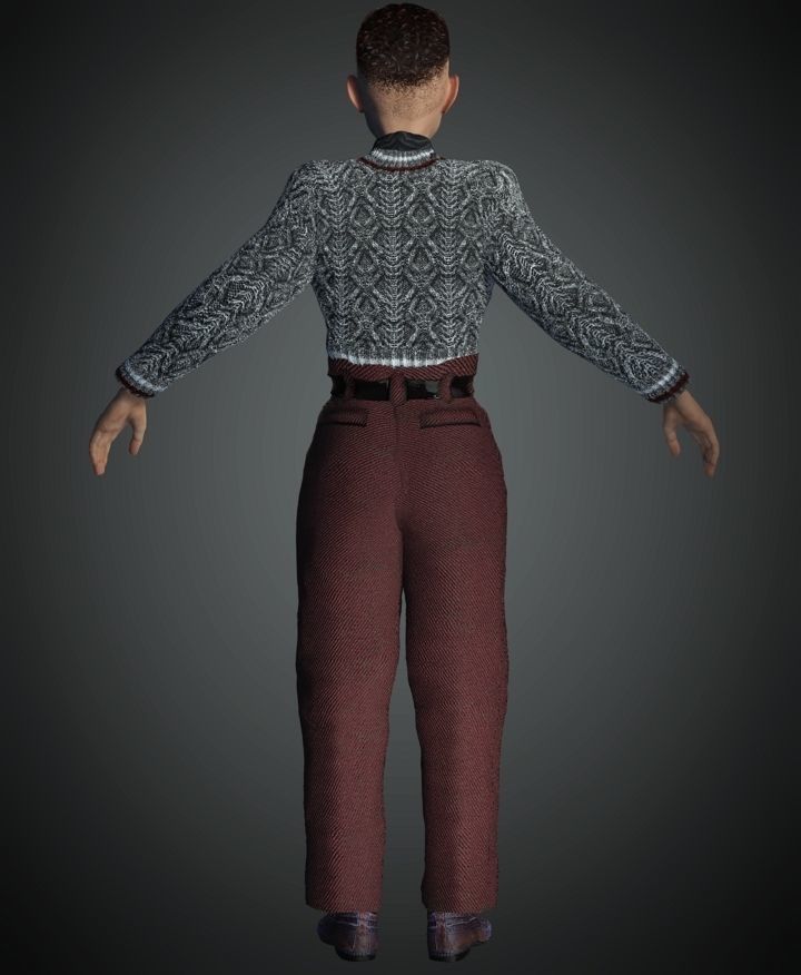 WWII The Artist 3D model_6