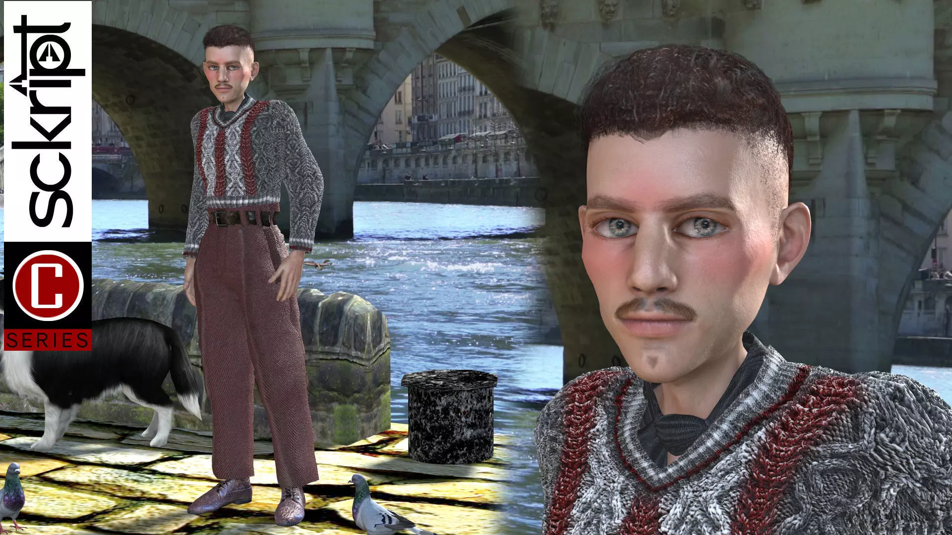 WWII The Artist 3D model_0