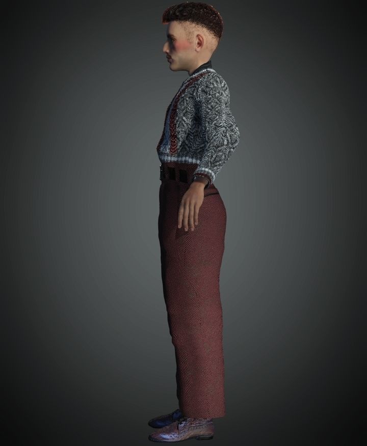 WWII The Artist 3D model_5