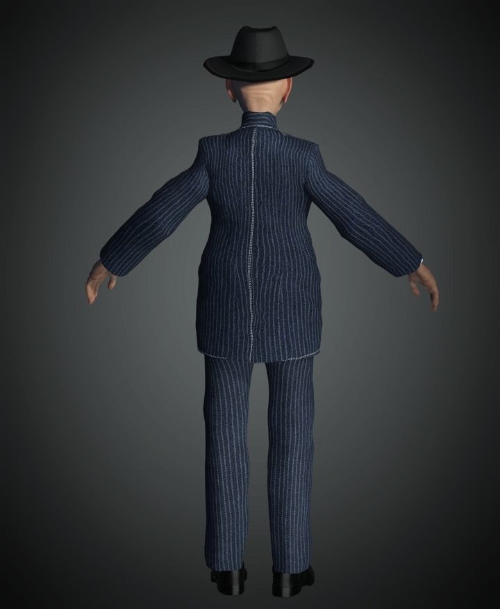 WWII The Mayor 3D model_6
