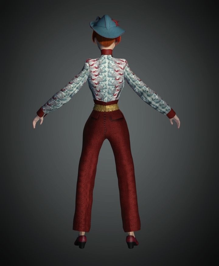 WWII The Reporter 3D model_6