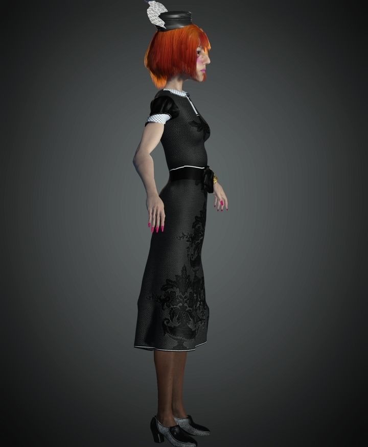 WWII The Widow 3D model_5